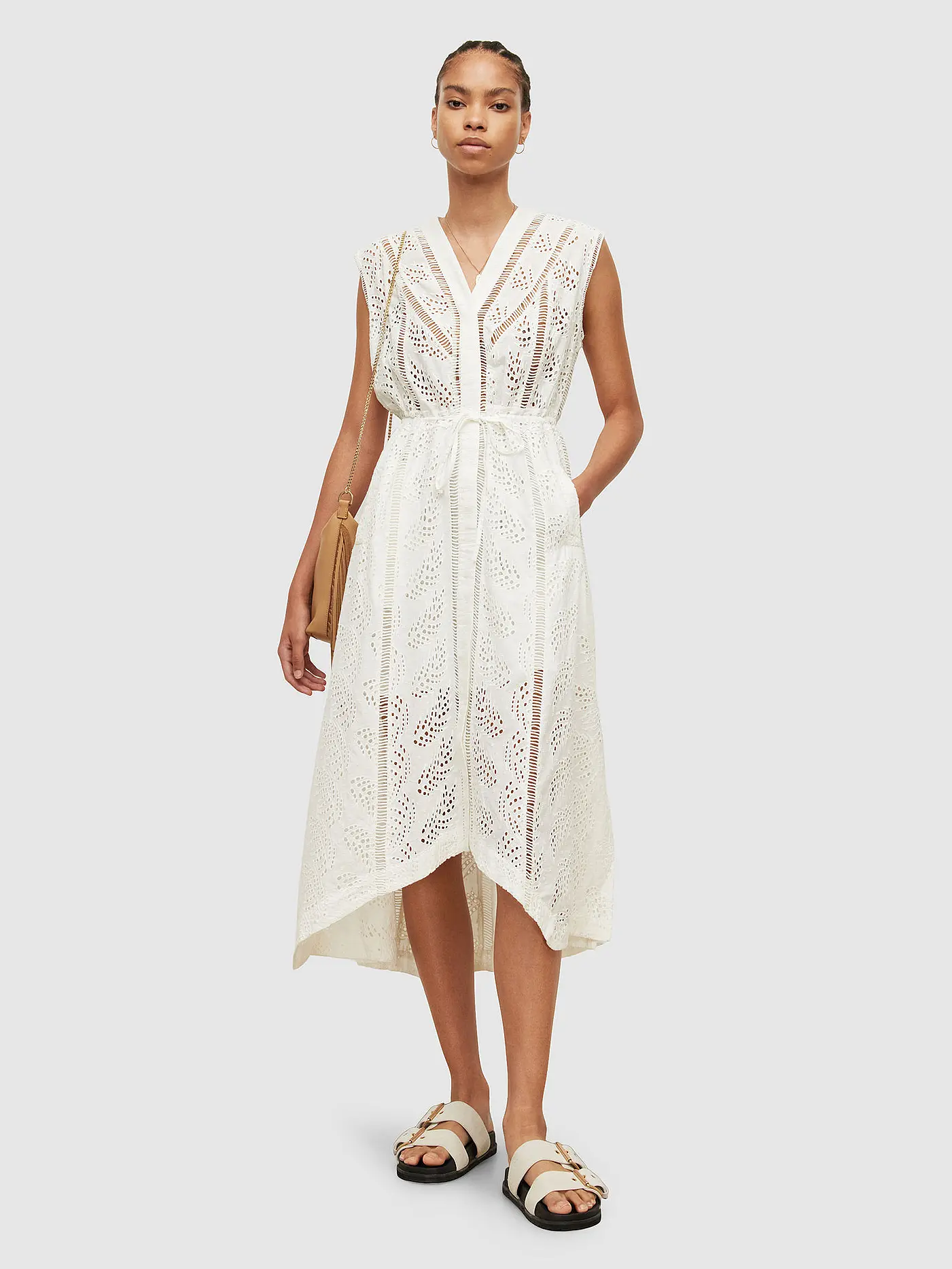 ALLSAINTS | Midikleid TATE BRODERIE | 